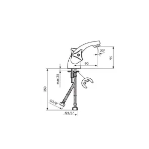 Klasik Standing Basin Faucet | Bathroom Faucets | E-shop.si