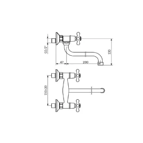 Armatura Nostalgija 20 stenska | Armature | E-shop.si