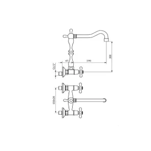 Nostalgija Roma 20 umivalniška armatura | Umivalniki | E-shop.si