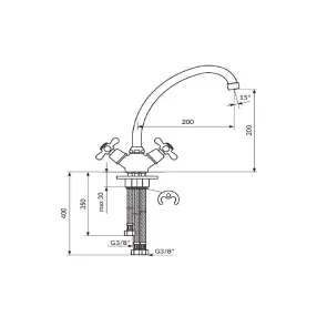 Nostalgia 3-Pipe Kitchen Faucet | Kitchen Faucets | E-shop.si