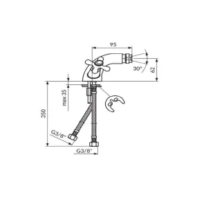 Nostalgia bidet faucet | Bidet fixtures | E-shop.si