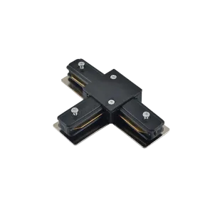 GREEN TECH T Connector for Single-Phase Rail Green Tech, 106 x 70 x 19 mm, black color - FT01-BK