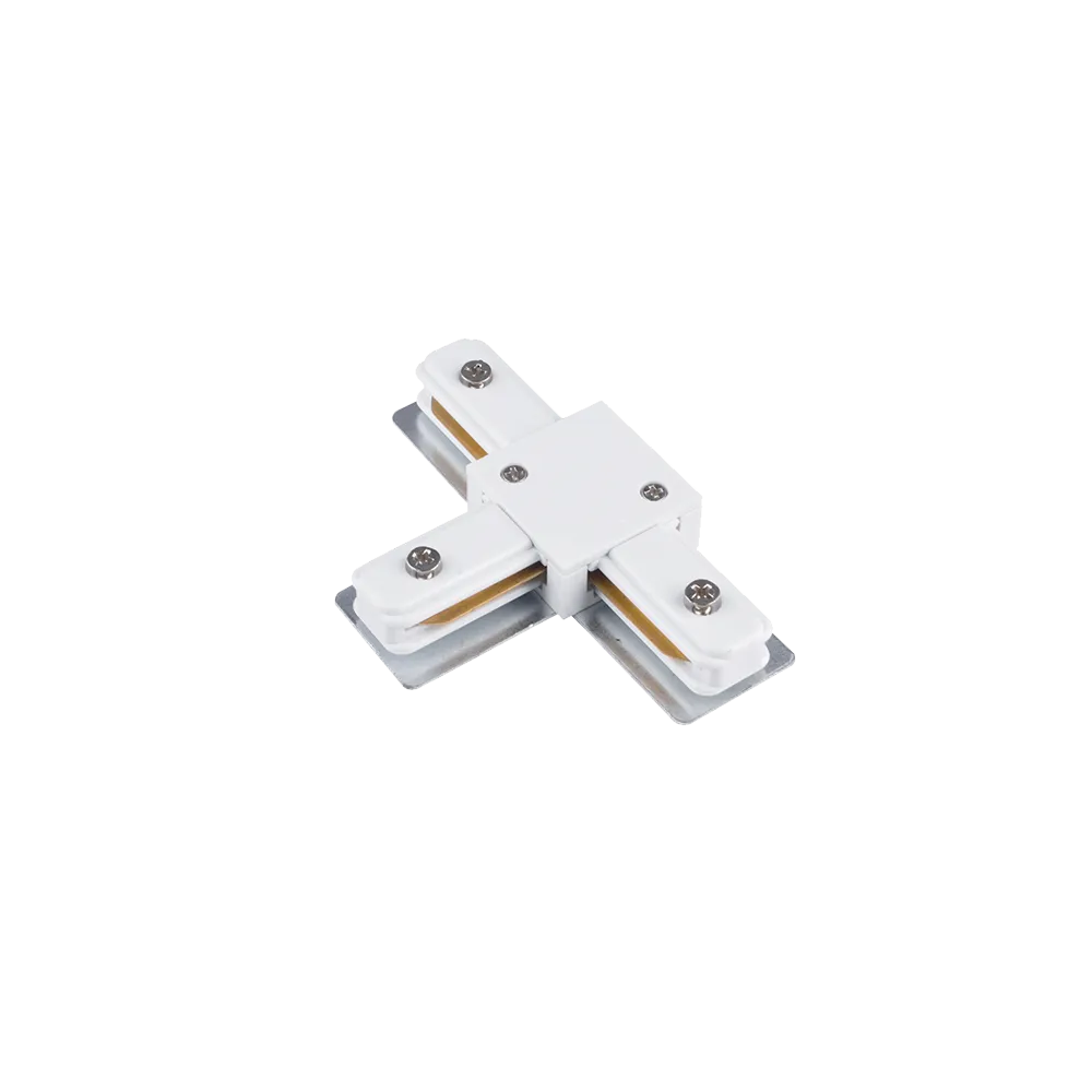 GREEN TECH T Connector for Single-Phase Rail Green Tech, 106 x 70 x 19 mm, white color - FT01-WH