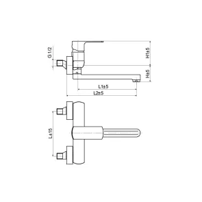 Armature Black 200 | Wall-Mounted Faucets | E-shop.si