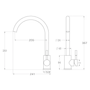 Inox Visoka J Armatura | Kuhinjska armatura | E-shop.si