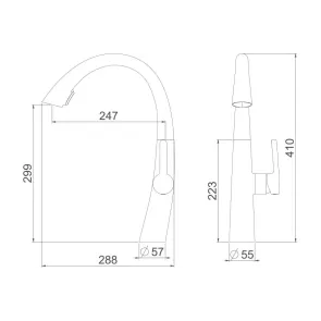 Inox High J plus Faucet | Kitchen Faucets | E-shop.si