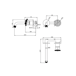 Inna Cromo wall-mounted faucet | Sink Faucets | E-shop.si