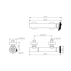 Inna Cromo Shower Faucet | Shower Faucets | E-shop.si