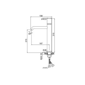 Joan Marmo Nero high-arc faucet | Faucets | E-shop.si