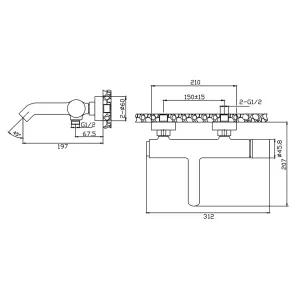 Bathtub Faucet Joan Marmo Bianco | Bathtub | E-shop.si