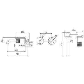 Joan Pattern stenska armatura | Umivalniki | E-shop.si