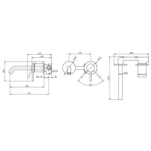 Joan Cromo Wall-Mounted Faucet | Bathroom | E-shop.si