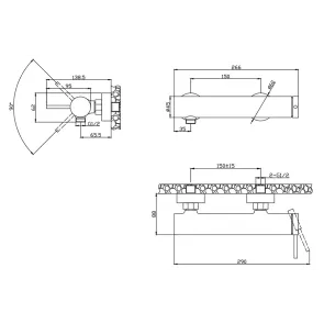 Joan Chrome Shower Faucet | Tuš armature | E-shop.si