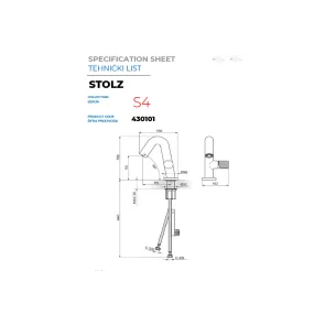 Armatura za umivalnik S4 | Kopalni elementi | E-shop.si