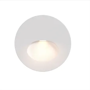 Bela LED svetilka za stopnice Bil 3W IP54 3000K | Vgradna zunanja svetilka