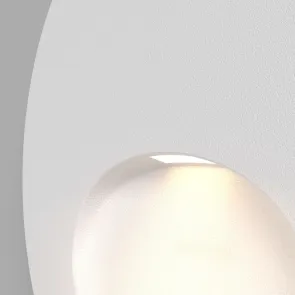 Bela LED svetilka za stopnice Bil 3W IP54 3000K | Vgradna zunanja svetilka