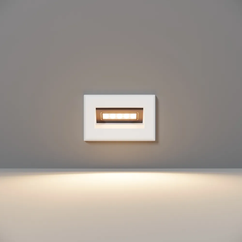 Bela LED svetilka za stopnice Bosca 3W IP65 3000K | Zunanja stenska svetilka