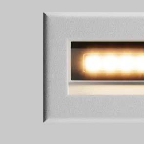 Bela LED svetilka za stopnice Bosca 3W IP65 3000K | Zunanja stenska svetilka