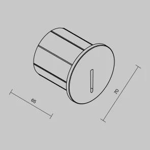 LED svetilka za stopnice Lock 3W IP54 3000K | Vgradna zunanja svetilka