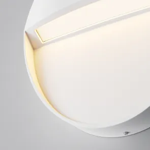 Okrogla bela LED svetilka za stopnice Mane 3W IP54 3000K
