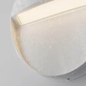 Okrogla bela LED svetilka za stopnice Mane 3W IP54 3000K