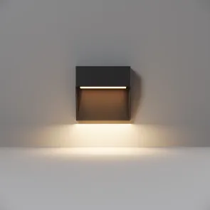 Square LED Stair Light Mane Black 3W IP54 3000K
