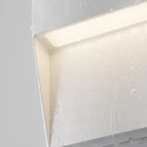 Kvadratna bela LED svetilka za stopnice Mane 3W IP54 3000K