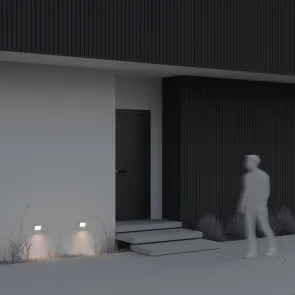 Kvadratna bela LED svetilka za stopnice Mane 3W IP54 3000K