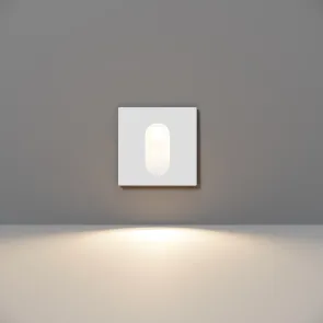 White Recessed LED Stair Light Via Urbana 3W IP54 4000K