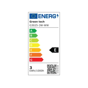 GREEN TECH LED zunanja svetilka Green Tech 3W, 3000K, IP66 - G3025-3W-WW