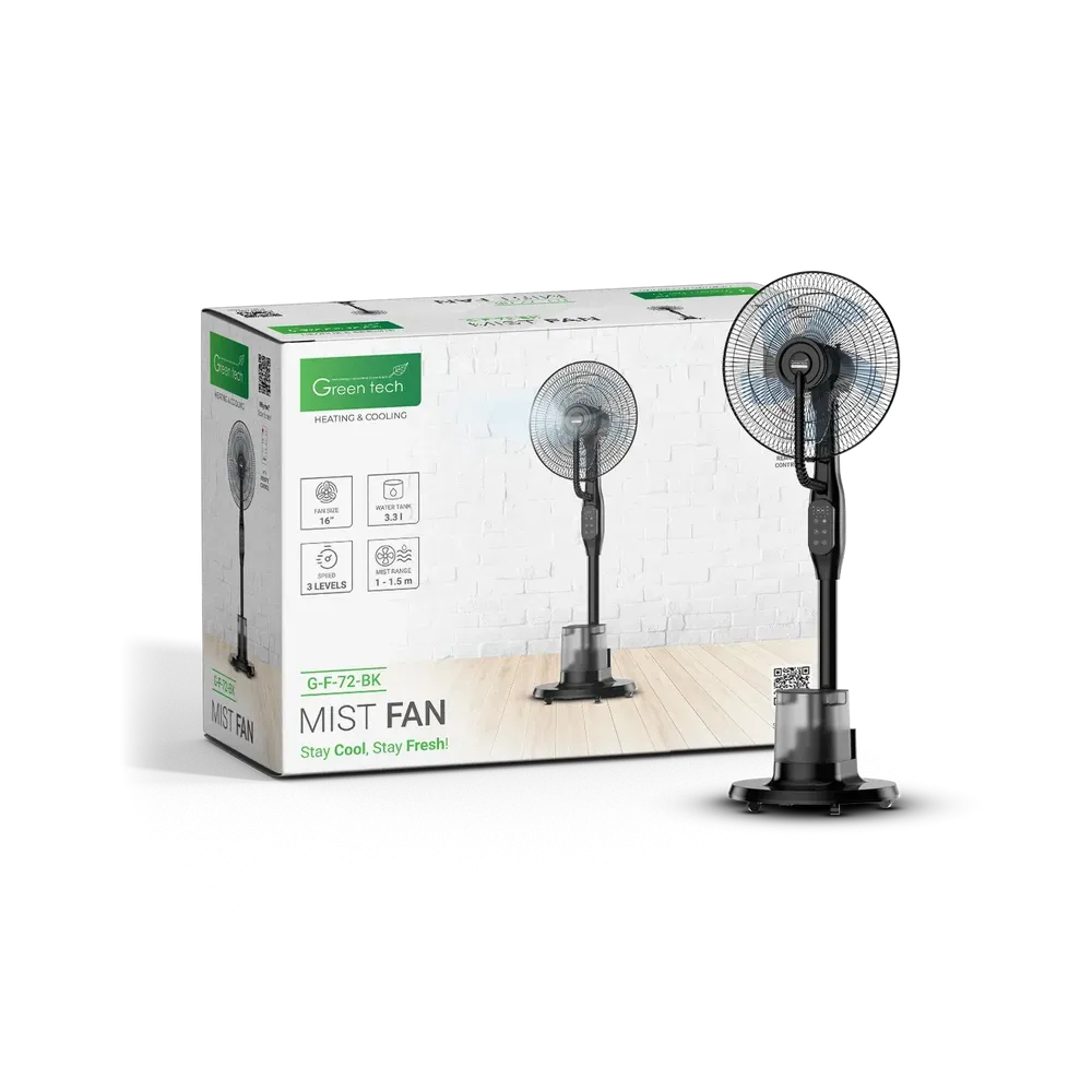 Ventilator z meglico Green Tech 16 90W daljinski časovnik