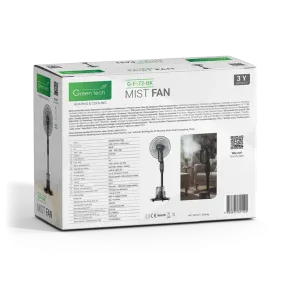 Ventilator z meglico Green Tech 16 90W daljinski časovnik