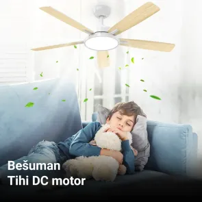 Stropni ventilator Green Tech 52 z lučjo 3CCT