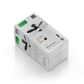 Stropni ventilator Green Tech 24 z lučjo 3CCT črn