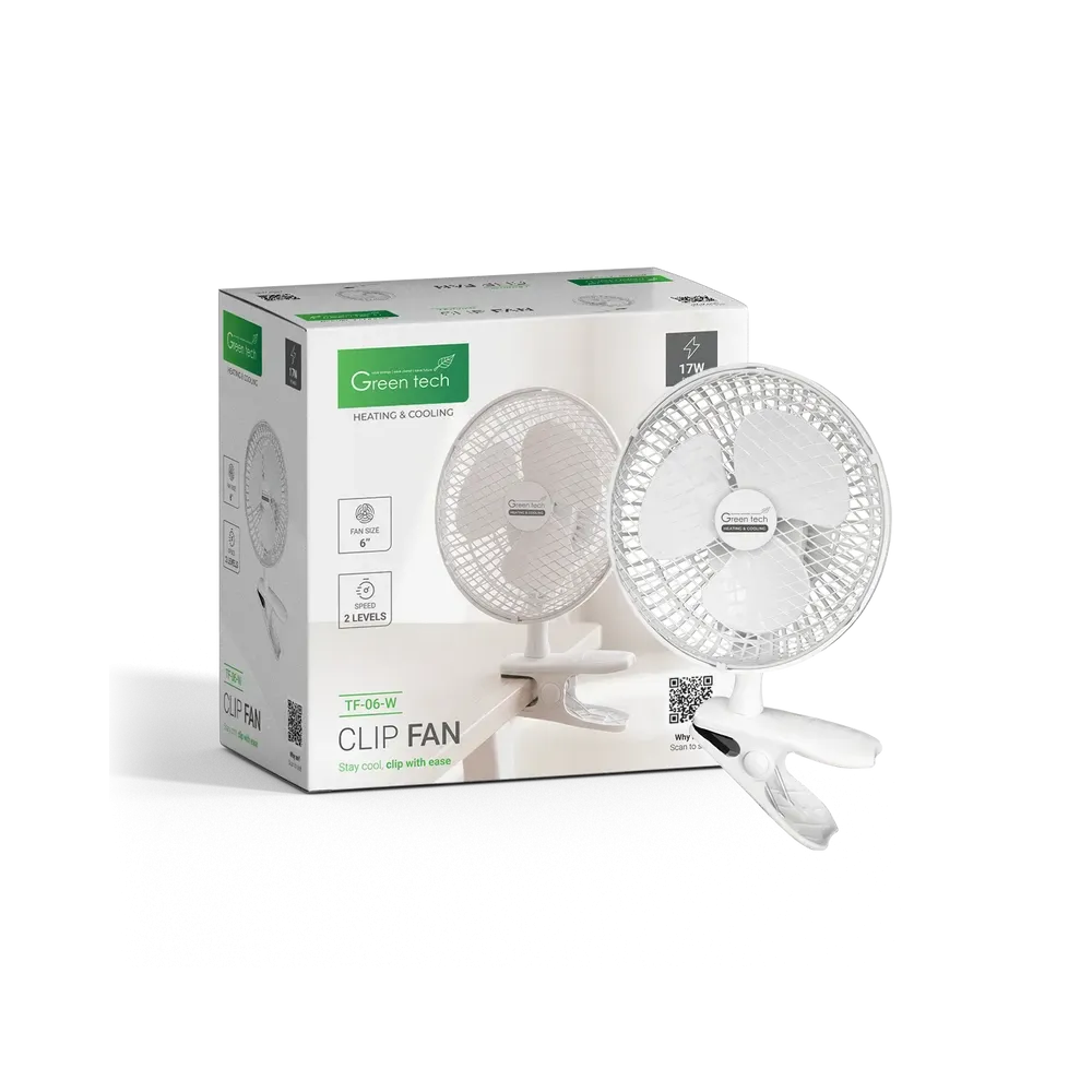 Ventilator s sponko Green Tech 6 17W bel