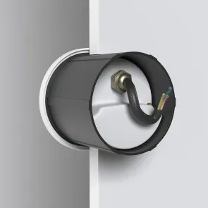 Bela LED svetilka za stopnice Lock 3W IP54 3000K | Vgradna zunanja svetilka