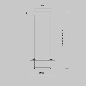 Pendant Light Maytoni Ambience MOD280PL | LED Hanging Lamp 420 mm