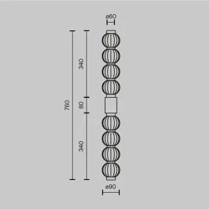 Wall Lamp Maytoni Amulet MOD555WL | Modern Sconce Light
