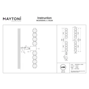 Wall Lamp Maytoni Amulet MOD555WL | Modern Sconce Light