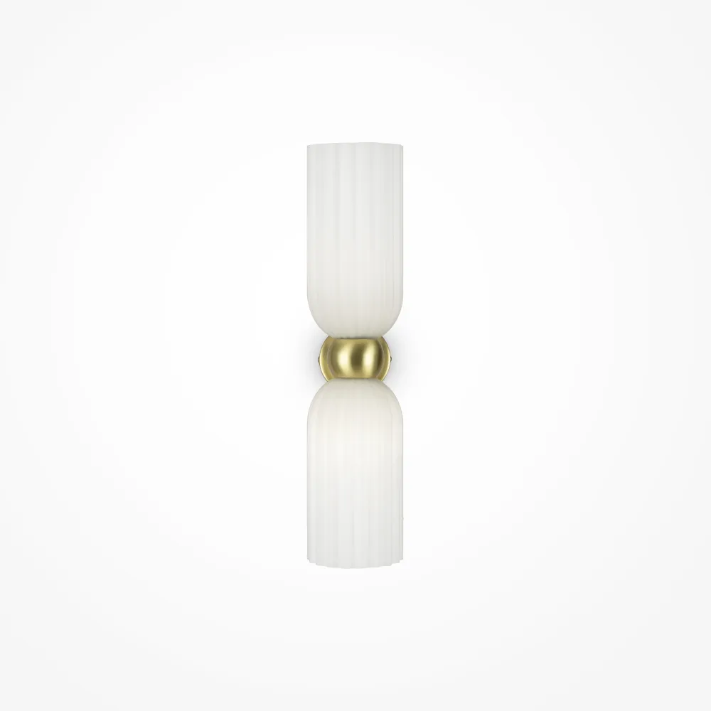 Wall Lamp Maytoni Antic MOD302WL | White 2-Light Glass Sconce