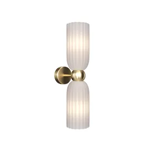 Wall Lamp Maytoni Antic MOD302WL | White 2-Light Glass Sconce