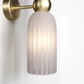 Wall Lamp Maytoni Antic MOD302WL | White 2-Light Glass Sconce