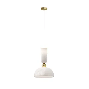 Pendant Light Maytoni Antic MOD302PL | White Dome Glass Lamp