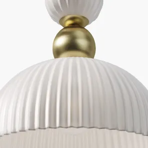 Pendant Light Maytoni Antic MOD302PL | White Dome Glass Lamp
