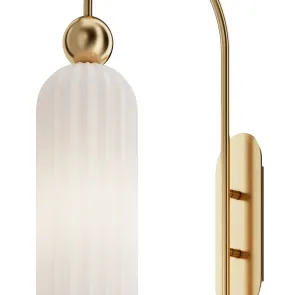 Wall Light Maytoni Antic MOD302WL-01W | White Glass Sconce