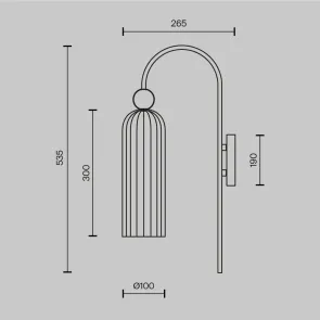 Wall Light Maytoni Antic MOD302WL-01W | White Glass Sconce
