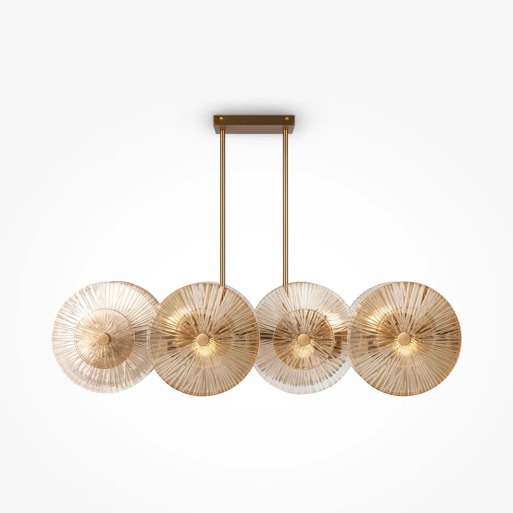 Linear Chandelier Maytoni Aster MOD007PL-08G1 | Dining Table Light