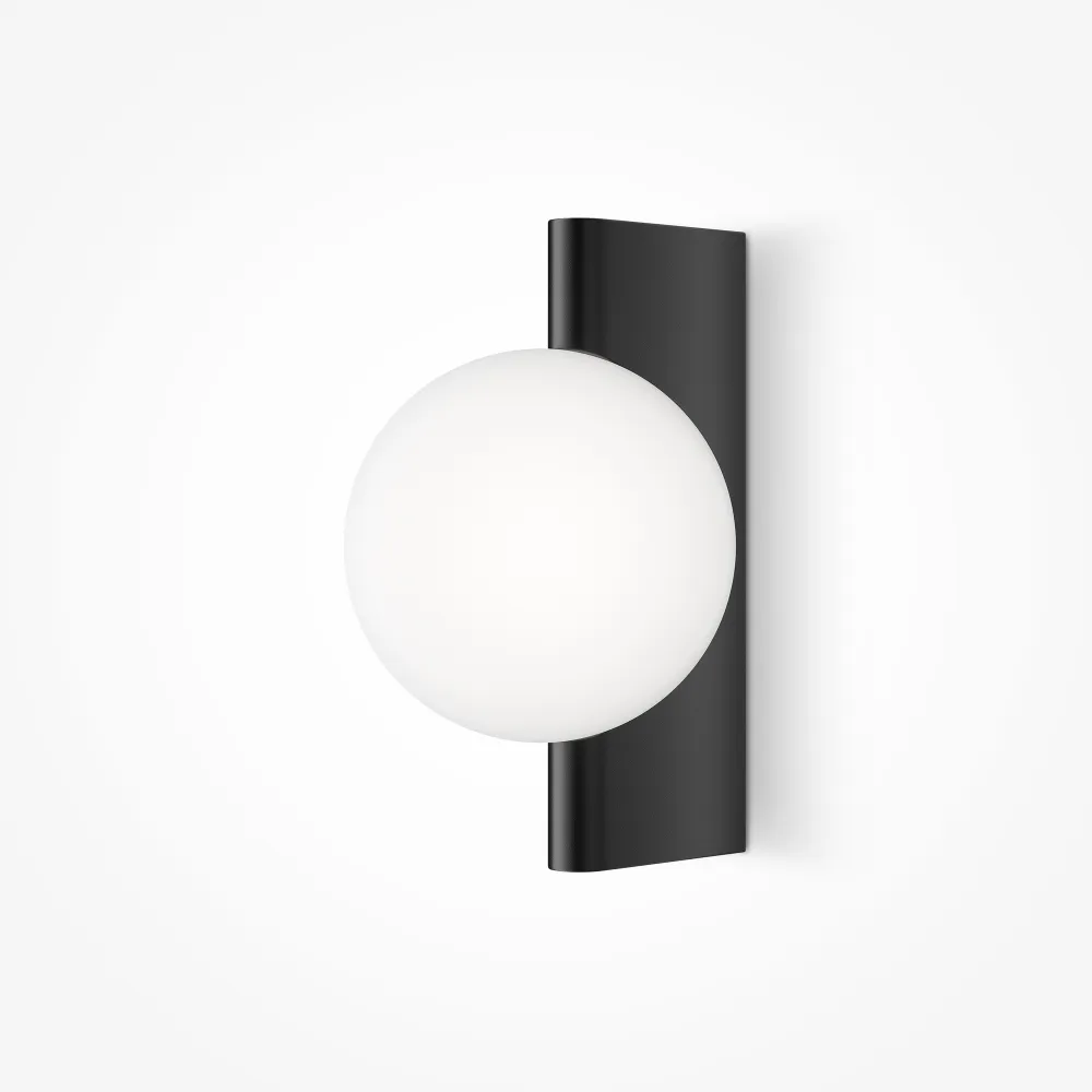 Wall Light Maytoni Avant-garde MOD324WL-01B | Black Globe Sconce