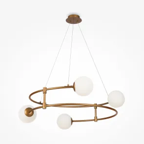 Chandelier Maytoni Balance MOD317PL-04G | Gold 4 Globe Light