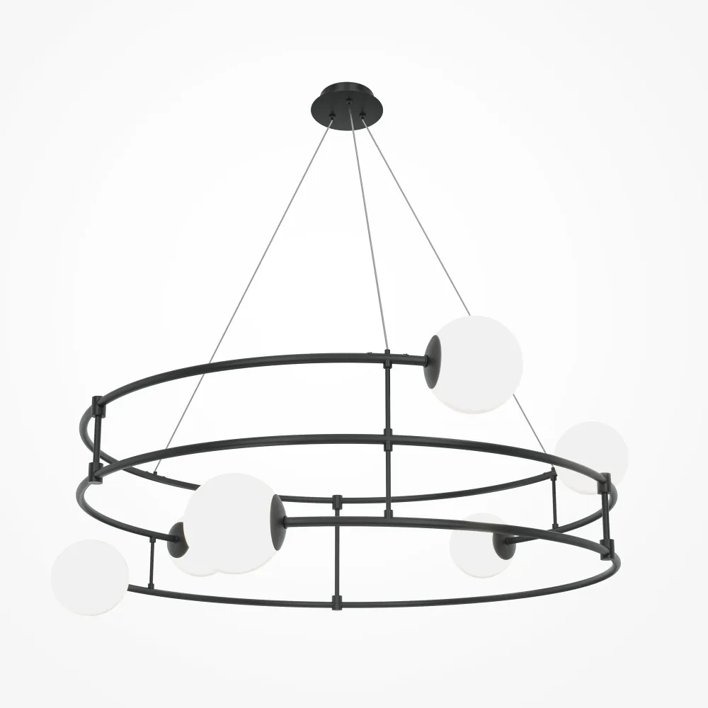 Chandelier Maytoni Balance MOD317PL-06B | Black 6 Light